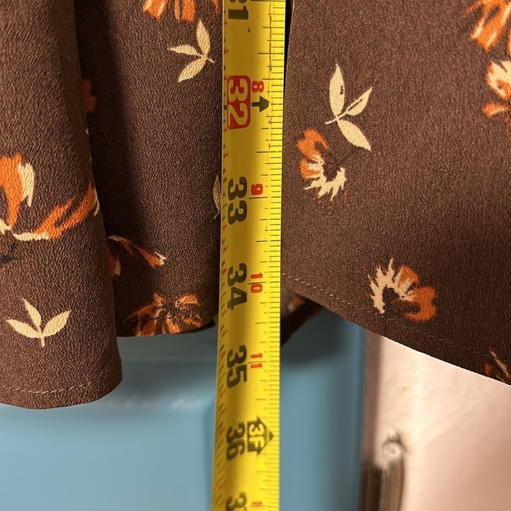 Moussy Brown Floral Midi Dress - Picture 9 of 16